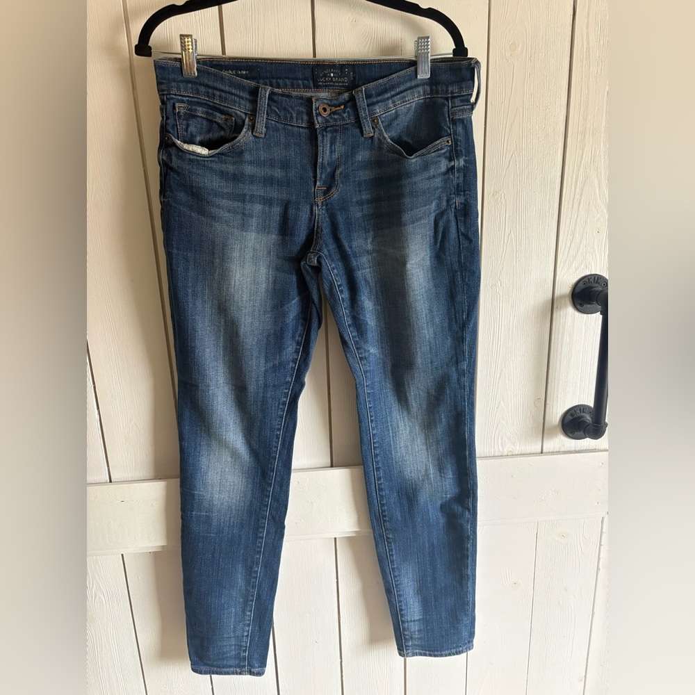 Lucky Brand Dark Blue Women's Skinny Jeans (1/4 length)